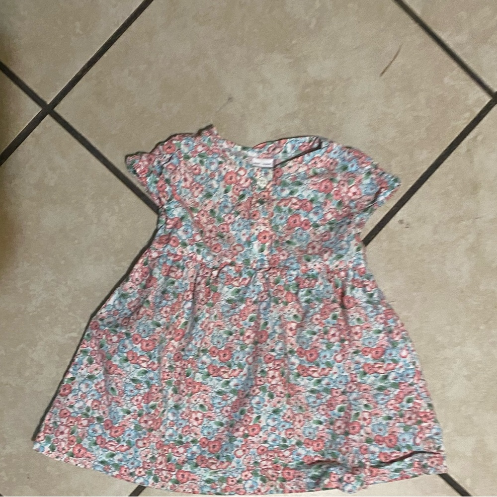 Carter's Pink and Blue Floral Dress